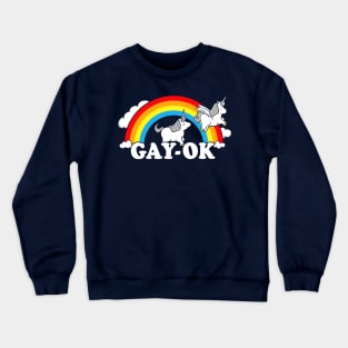 Gay Ok Pride Rainbow Crewneck Sweatshirt